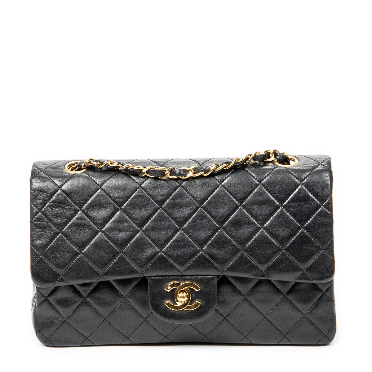 Vintage Classic Double Flap Bag Quilted Lambskin Medium