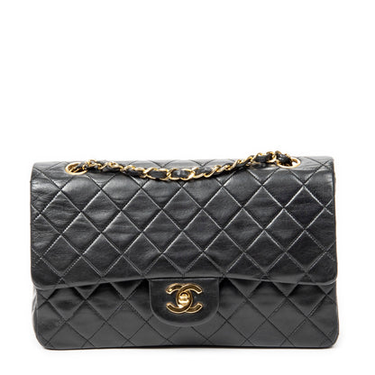 Vintage Classic Double Flap Bag Quilted Lambskin Medium