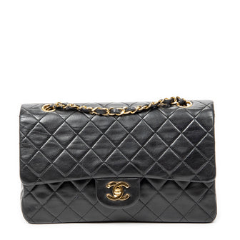 Vintage Classic Double Flap Bag Quilted Lambskin Medium
