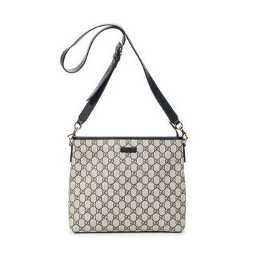 Zip Top Messenger Bag GG Coated Canvas Medium