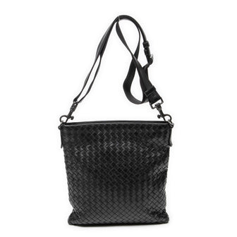 Flat Messenger Bag Intrecciato Nappa Medium