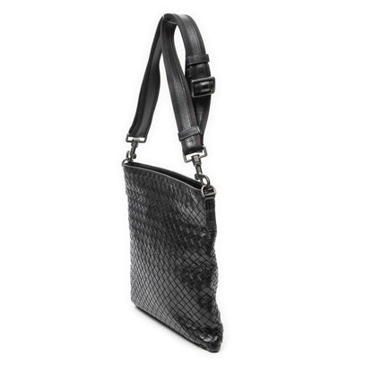 Flat Messenger Bag Intrecciato Nappa Medium