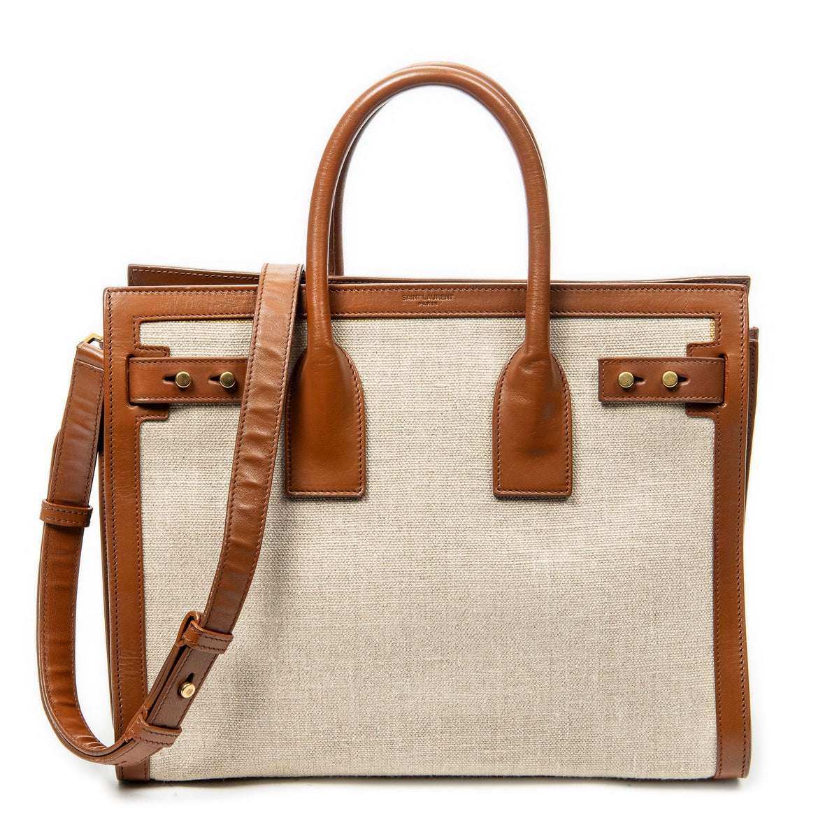Sac de Jour Souple Bag Canvas with Leather Small