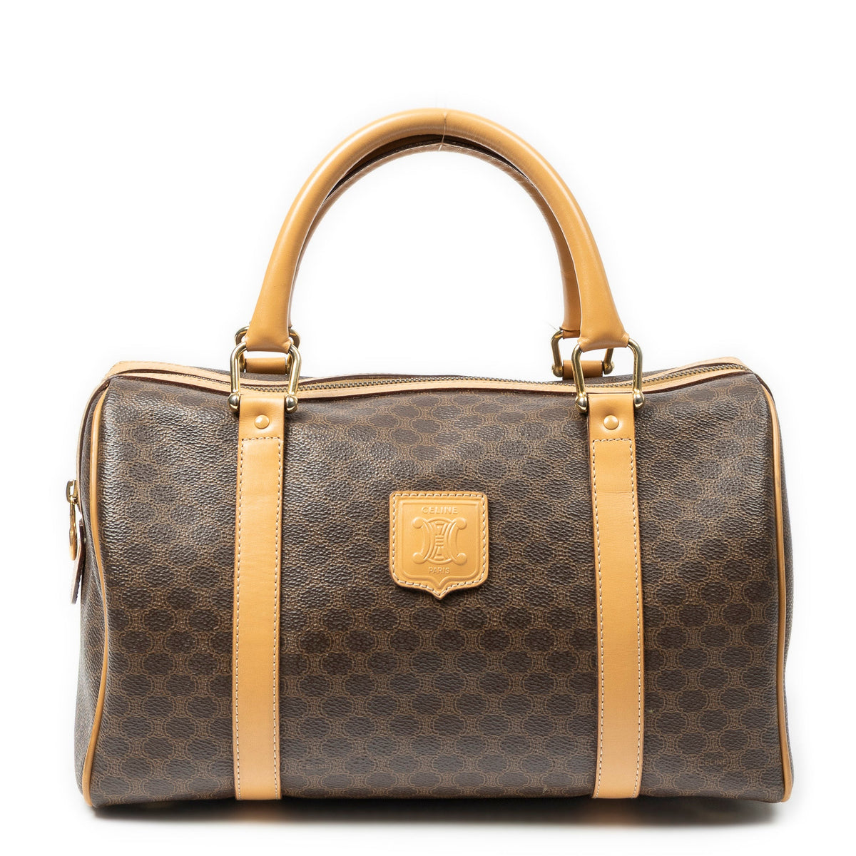 Boston Bag Triomphe Coated Canvas Medium