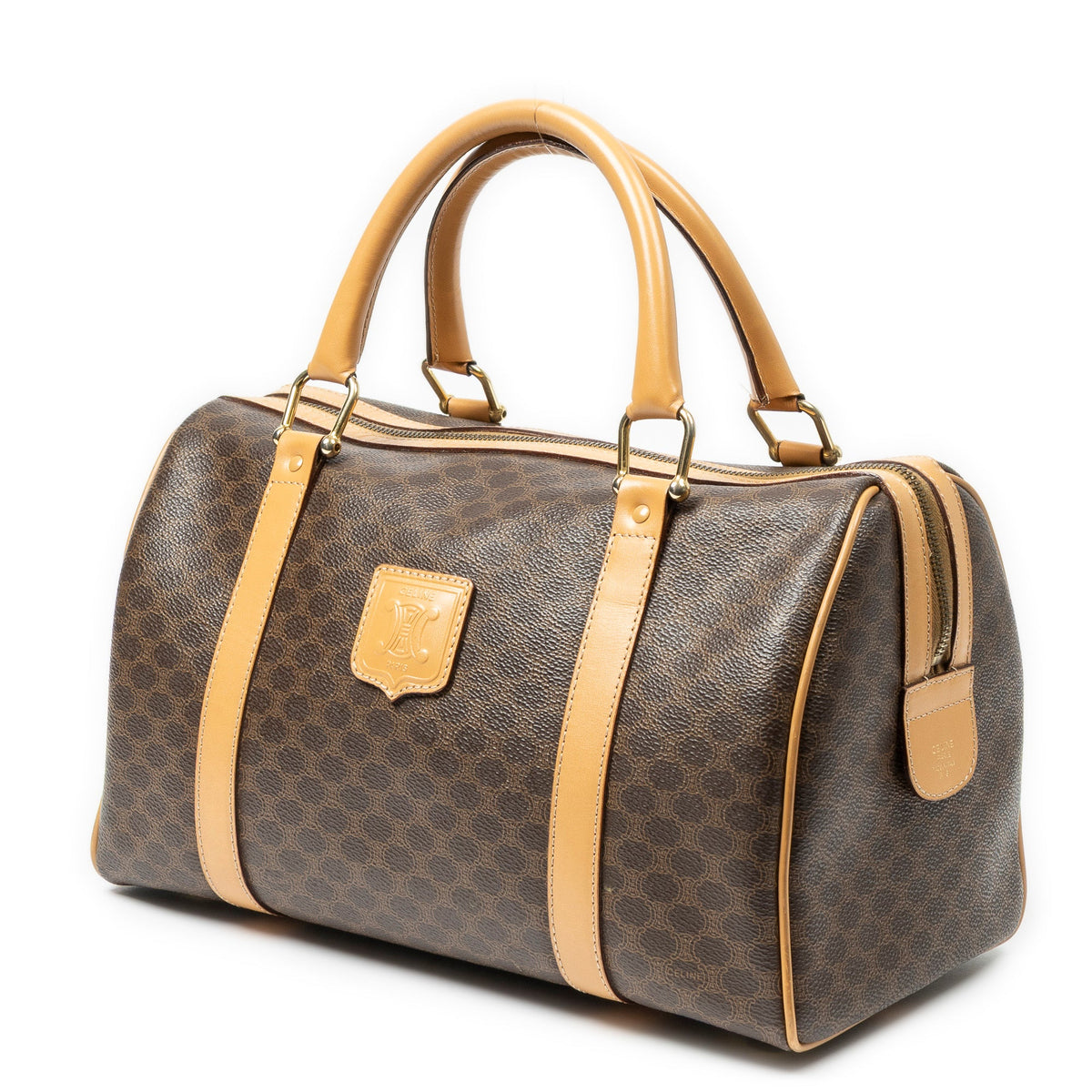Boston Bag Triomphe Coated Canvas Medium