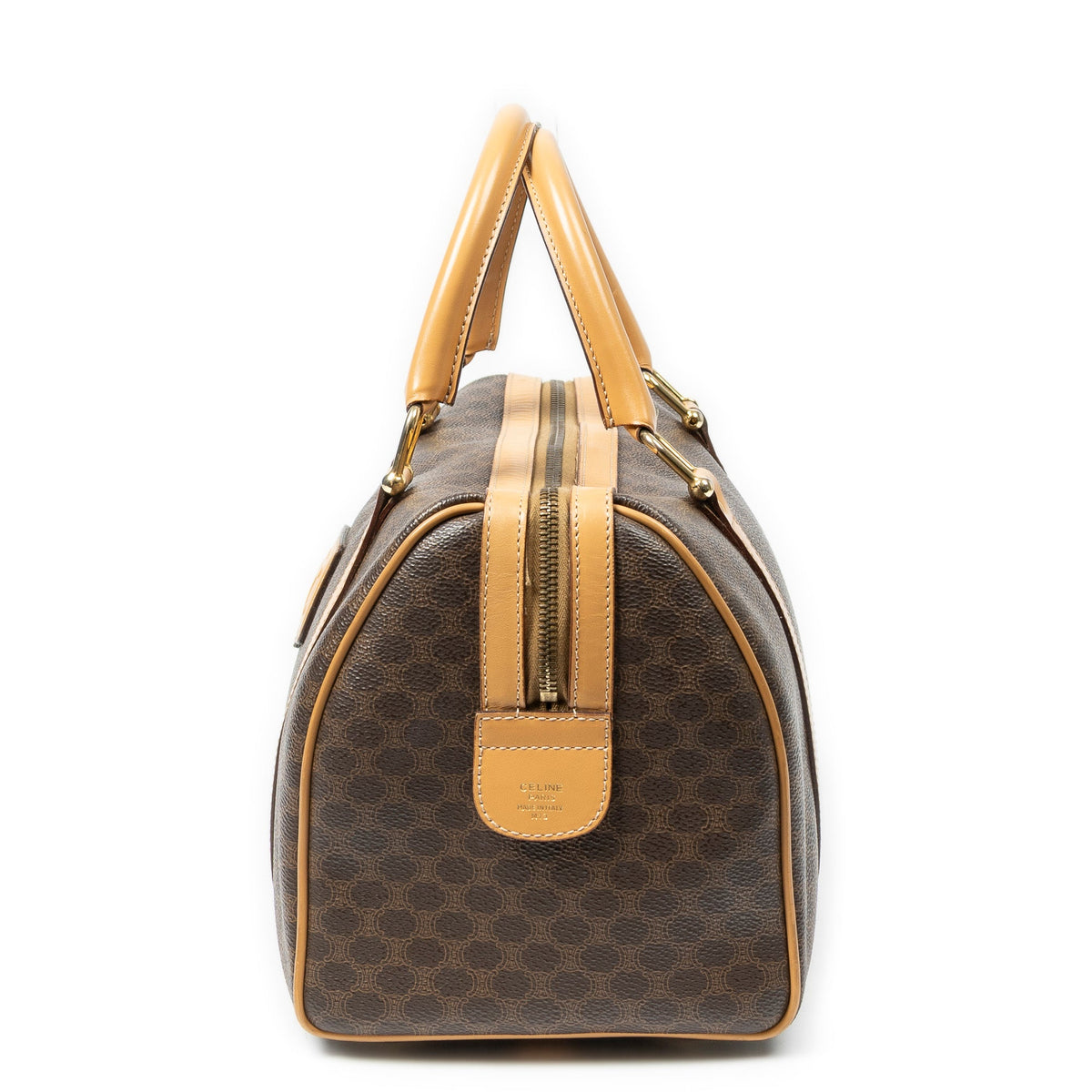 Boston Bag Triomphe Coated Canvas Medium