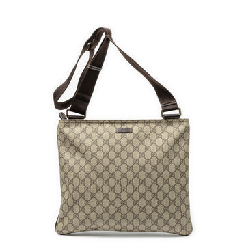 Zip Top Messenger Bag GG Coated Canvas Large