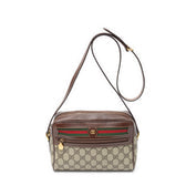 Ophidia Shoulder Bag GG Coated Canvas Small