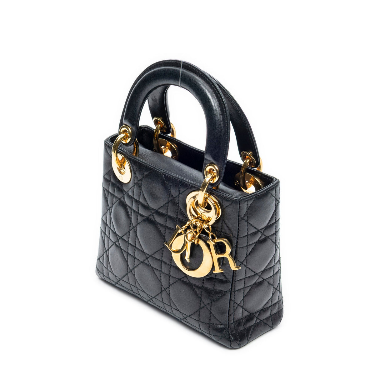 Vintage Lady Dior Bag	 Cannage Quilt Lambskin Mini