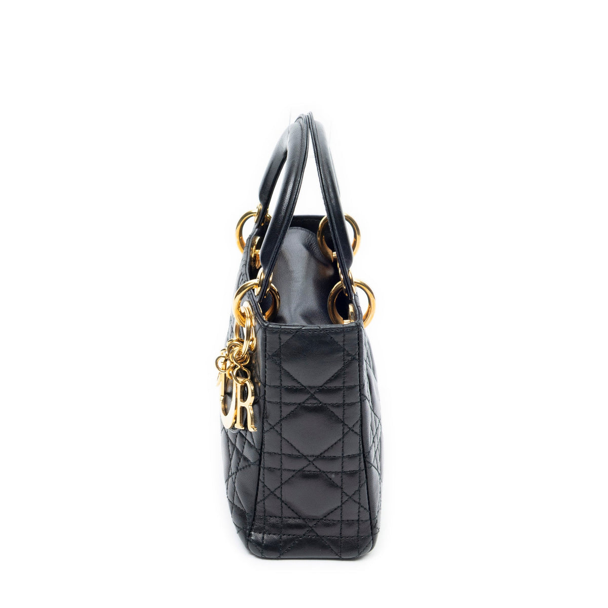 Vintage Lady Dior Bag	 Cannage Quilt Lambskin Mini