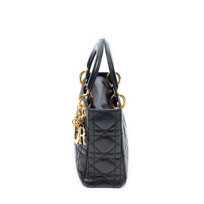 Vintage Lady Dior Bag	 Cannage Quilt Lambskin Mini