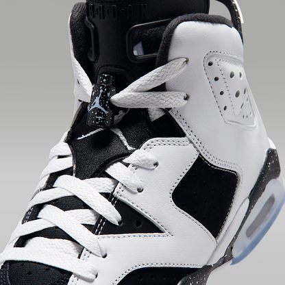 Jordan Air 6 Retro Big Kids' Shoes White/Black 384665-108