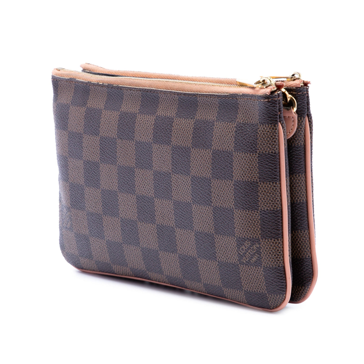 Double Zip Pochette Damier
