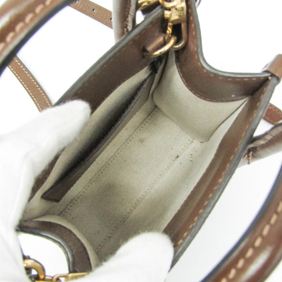 Interlocking G Patch Tote GG Coated Canvas Mini