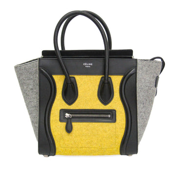 Tricolor Luggage Bag Felt Micro