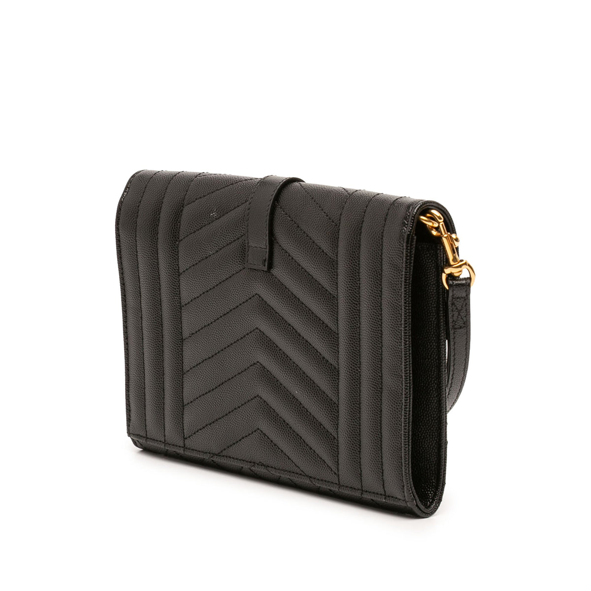 Classic Monogram Envelope Wristlet Clutch Mixed Matelasse Leather