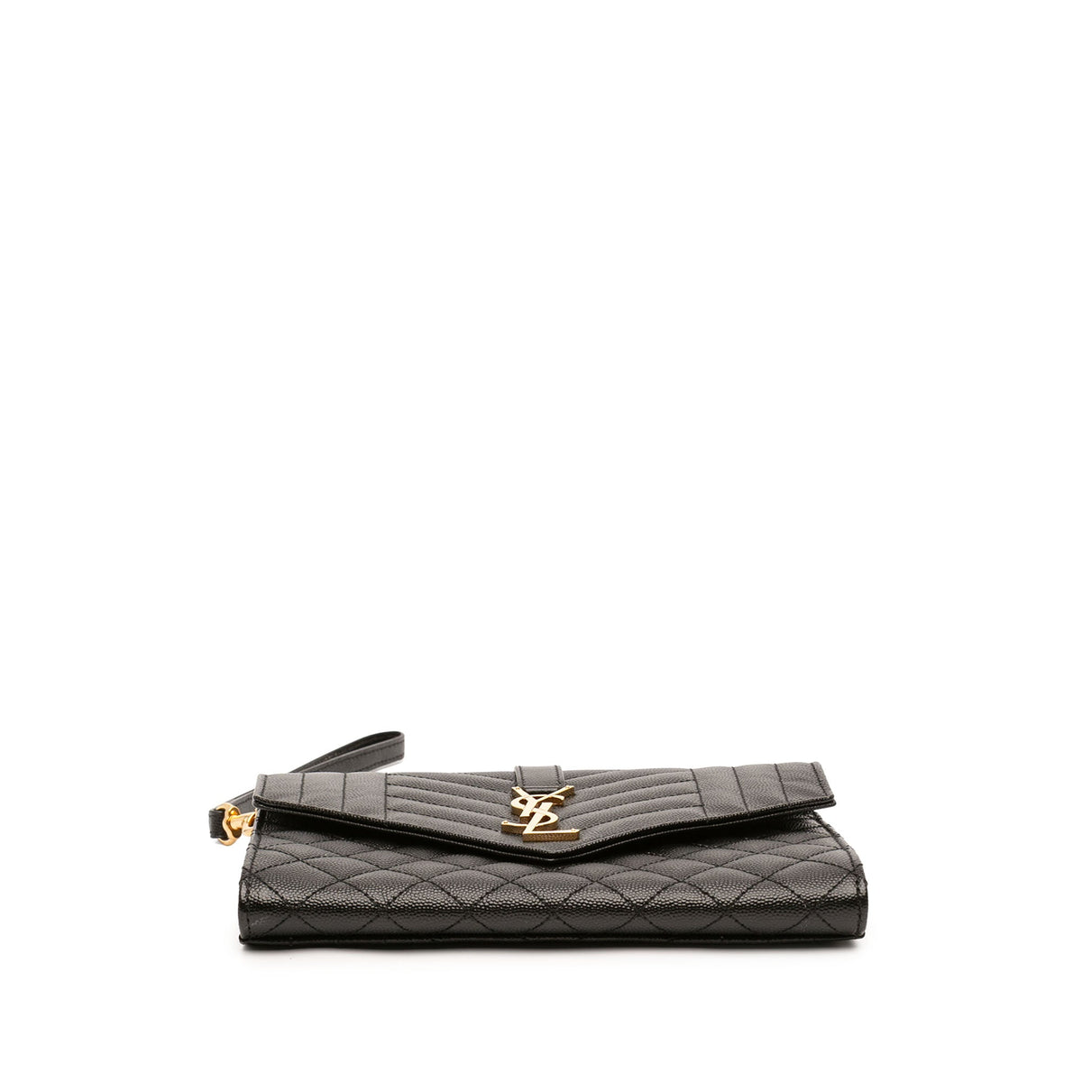 Classic Monogram Envelope Wristlet Clutch Mixed Matelasse Leather