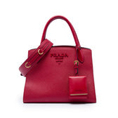 Monochrome Tote Saffiano with City Calf Small