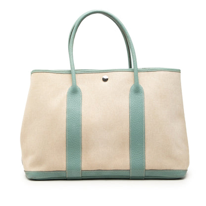 Garden Party Tote Toile and Leather 36