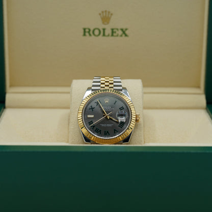 Rolex Datejust 41 mm Slate 18k Yellow Gold Jubilee 126333-0020