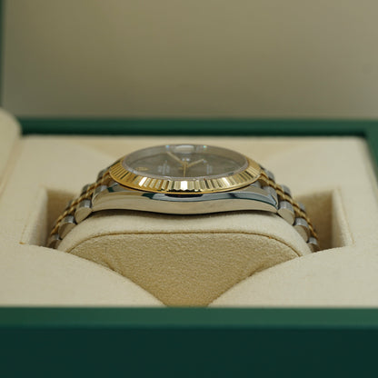 Rolex Datejust 41 mm Slate 18k Yellow Gold Jubilee 126333-0020