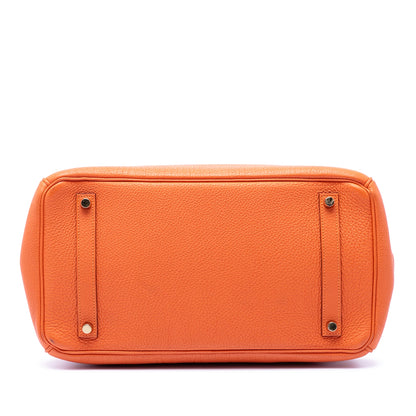 Birkin Handbag Orange Togo with Gold Hardware 35