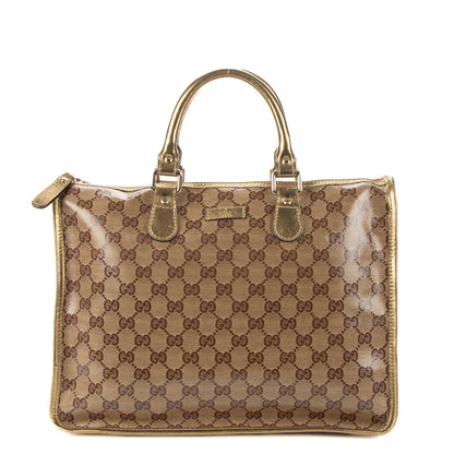 Joy Boston Bag GG Coated Canvas Medium