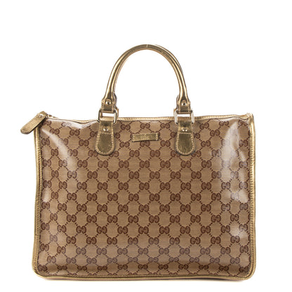 Joy Boston Bag GG Coated Canvas Medium