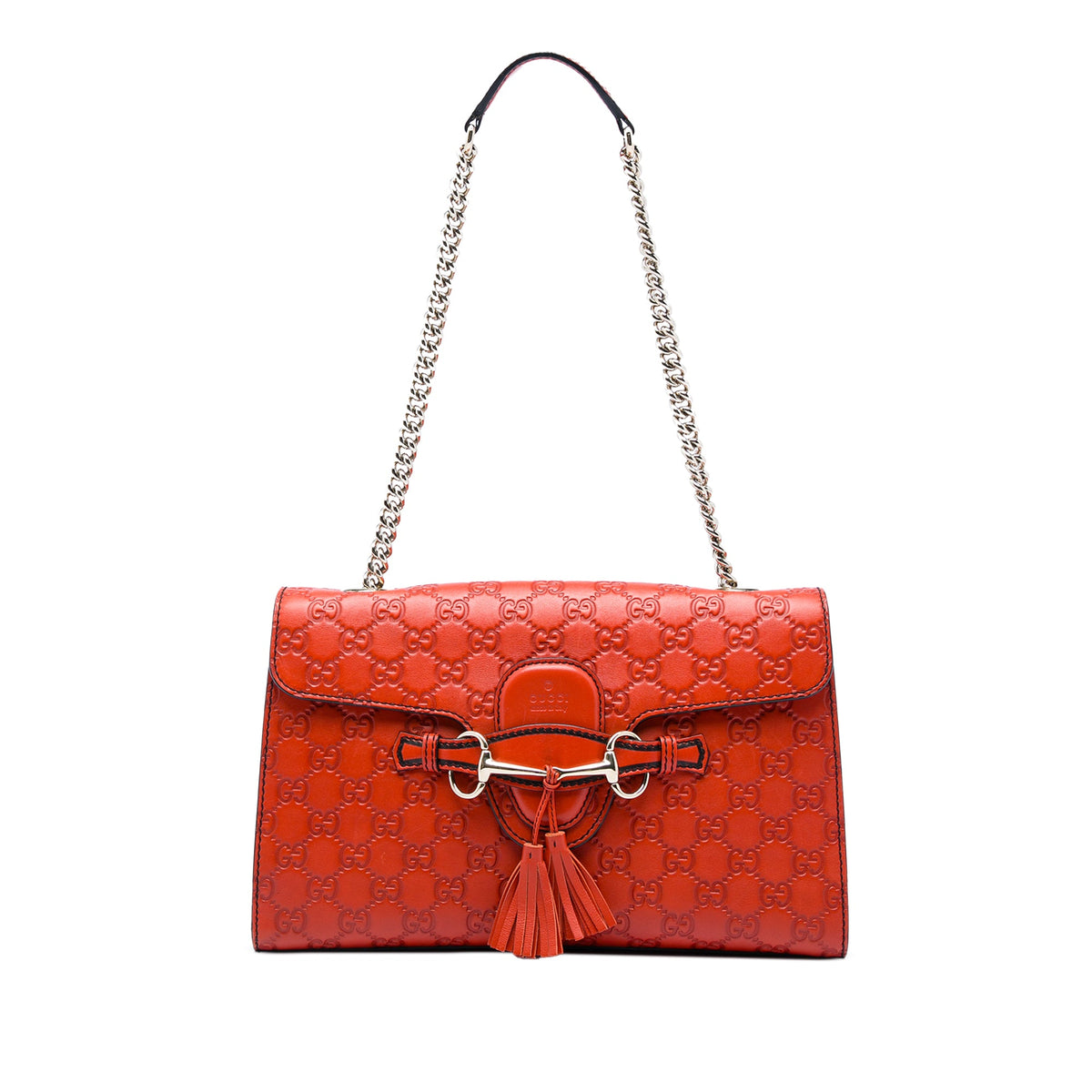 Emily Chain Flap Bag Guccissima Leather Medium