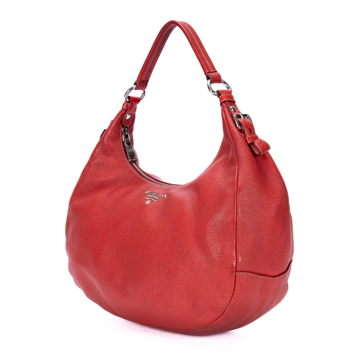 Zip Top Hobo Vitello Daino Medium