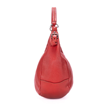 Zip Top Hobo Vitello Daino Medium