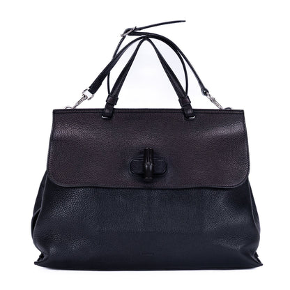 Bamboo Daily Top Handle Bag Leather Large