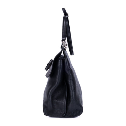 Bamboo Daily Top Handle Bag Leather Large