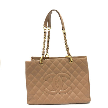 Grand Shopping Tote Quilted Caviar