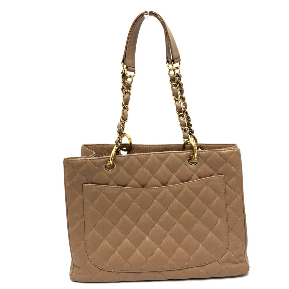 Grand Shopping Tote Quilted Caviar