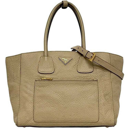 Front Pocket Wing Convertible Tote Vitello Daino