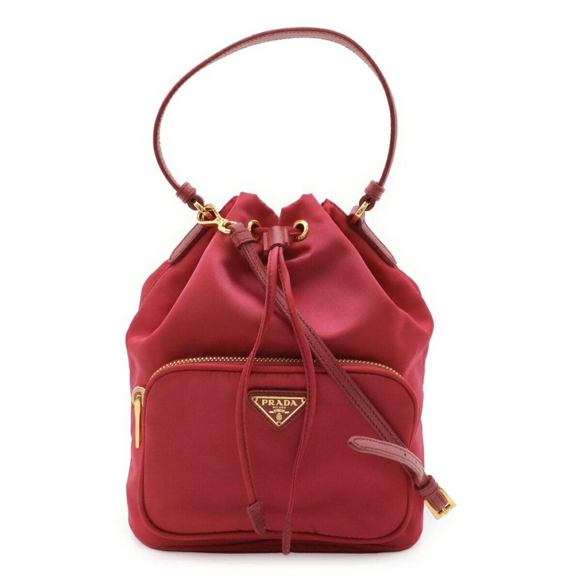 Drawstring Bucket Bag Tessuto Small