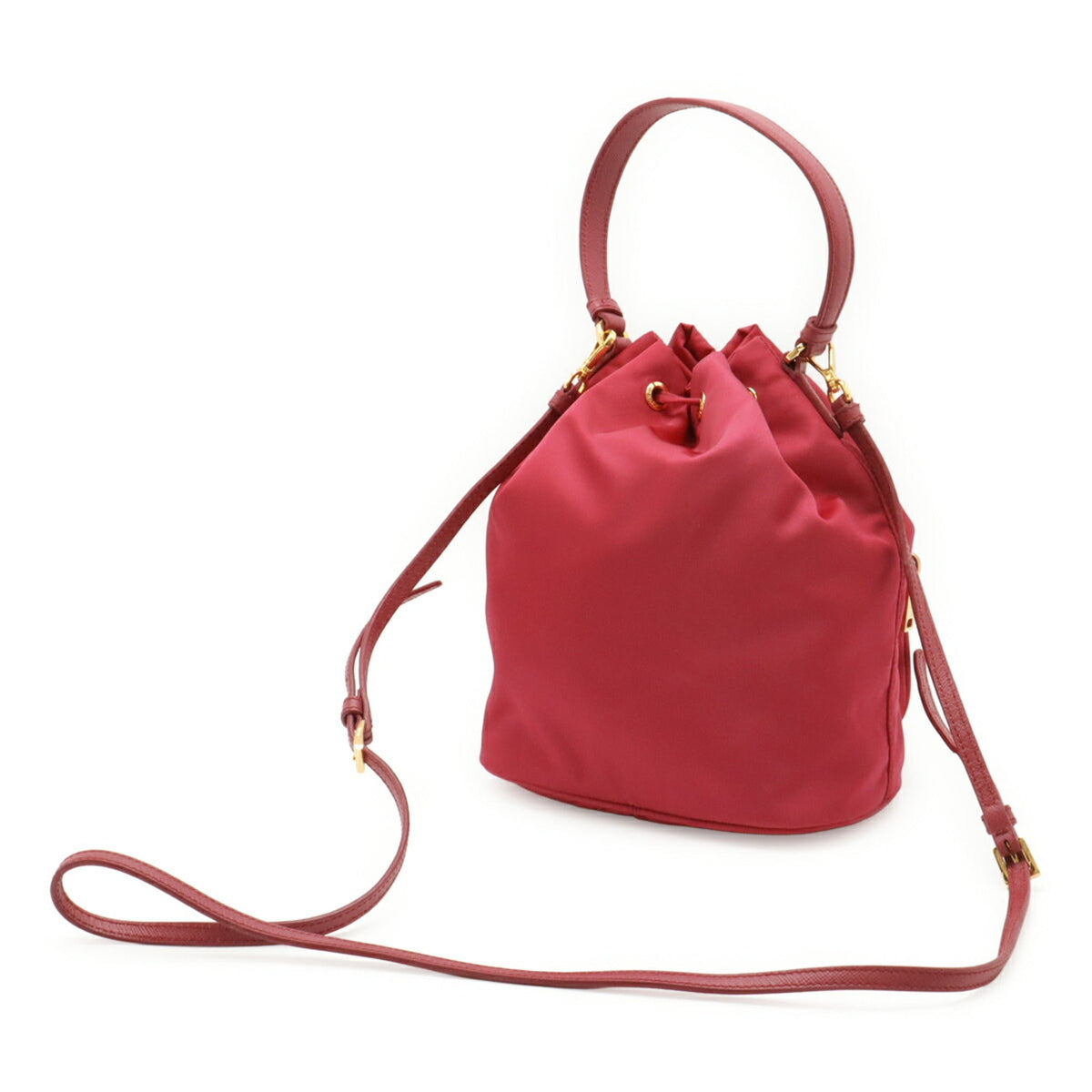 Drawstring Bucket Bag Tessuto Small