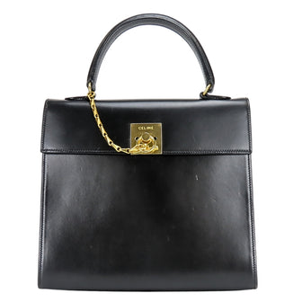 Vintage Logo Top Handle Bag Leather Small