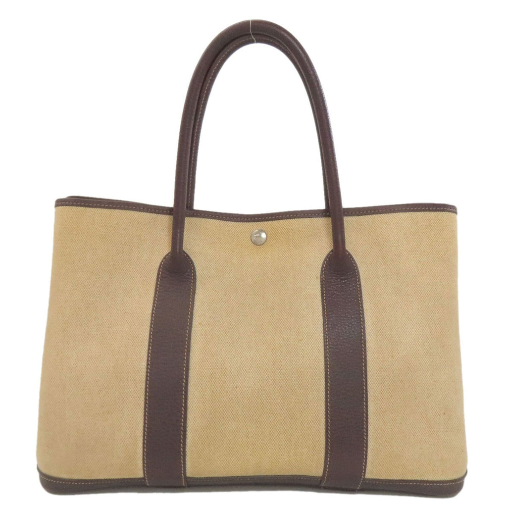 Garden Party Tote Toile and Leather 36