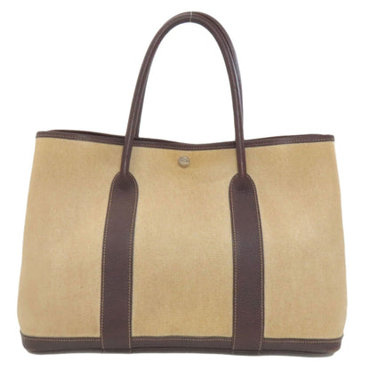 Garden Party Tote Toile and Leather 36