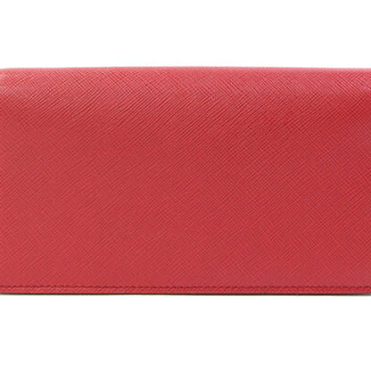 Wristlet Wallet on Chain Saffiano Leather Mini