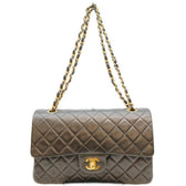 Vintage Classic Double Flap Bag Quilted Lambskin Medium
