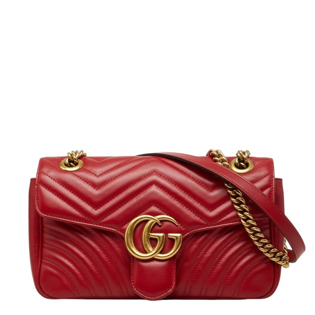 GG Marmont Flap Bag Matelasse Leather Small