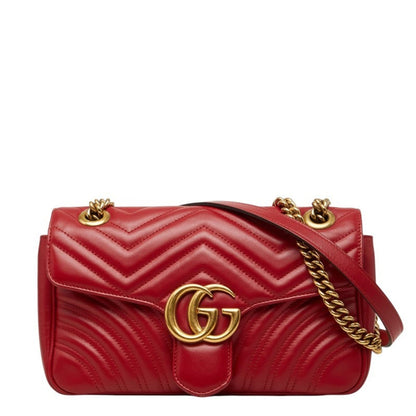 GG Marmont Flap Bag Matelasse Leather Small
