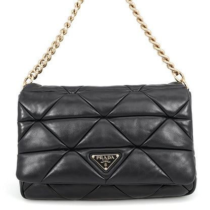 System Flap Shoulder Bag Quilted Nappa Leather Small