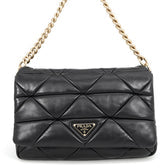 System Flap Shoulder Bag Quilted Nappa Leather Small