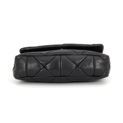 System Flap Shoulder Bag Quilted Nappa Leather Small