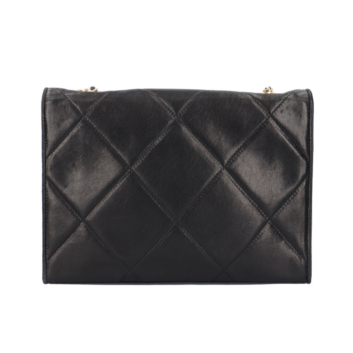 Vintage Diamond CC Flap Bag Quilted Lambskin Small