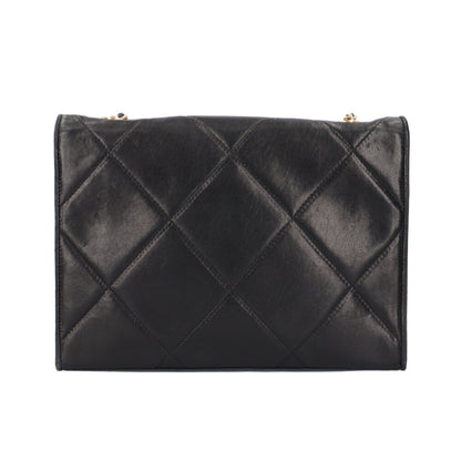 Vintage Diamond CC Flap Bag Quilted Lambskin Small